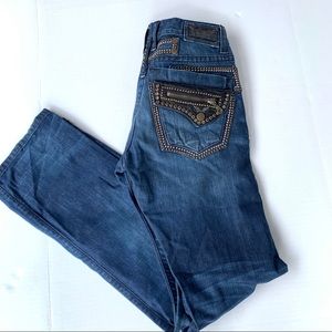 COPY - Robins jeans men’s embellished leather flap jeans